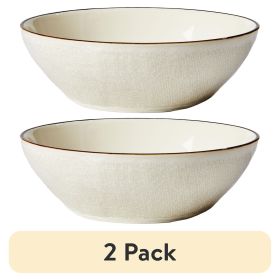 (2 pack) Cream Murphy Stoneware Dinner Bowl