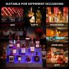 LED Lighted Liquor Bottle Display Shelf, 24 Inch Bar Display Shelf, DIY Illuminated Bottle Shelf with App & Remote Control, 3 Step Freestanding Holdin