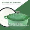 Dutch Oven,Dutch Oven Pot with Lid,3 QT Enamel Dutch Ovens with Dual Handles,Cast Iron Pot for Braiser,Cooking,Gifts for Family