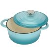 Dutch Oven,Dutch Oven Pot with Lid,3 QT Enamel Dutch Ovens with Dual Handles,Cast Iron Pot for Braiser,Cooking,Gifts for Family